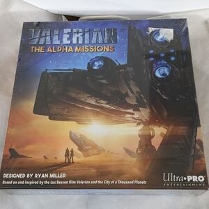 VALERIAN The Alpha Missions - Strategy Tile-Based Exploration Board Game - NEW